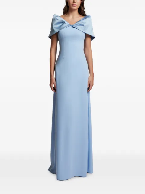 CRISTALLINI Pacific belted fluid maxi dress