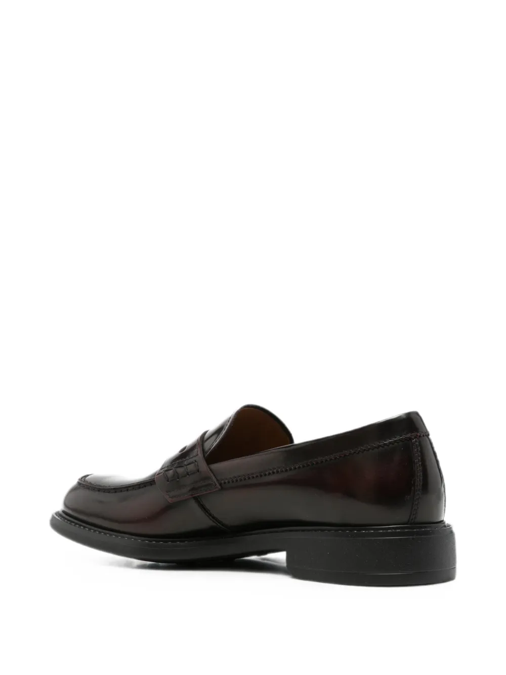 NERO GIARDINI penny-slot almond-toe loafers Rood