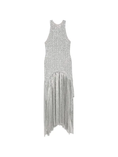 Rabanne sequin-embellished chainmail asymmetric dress