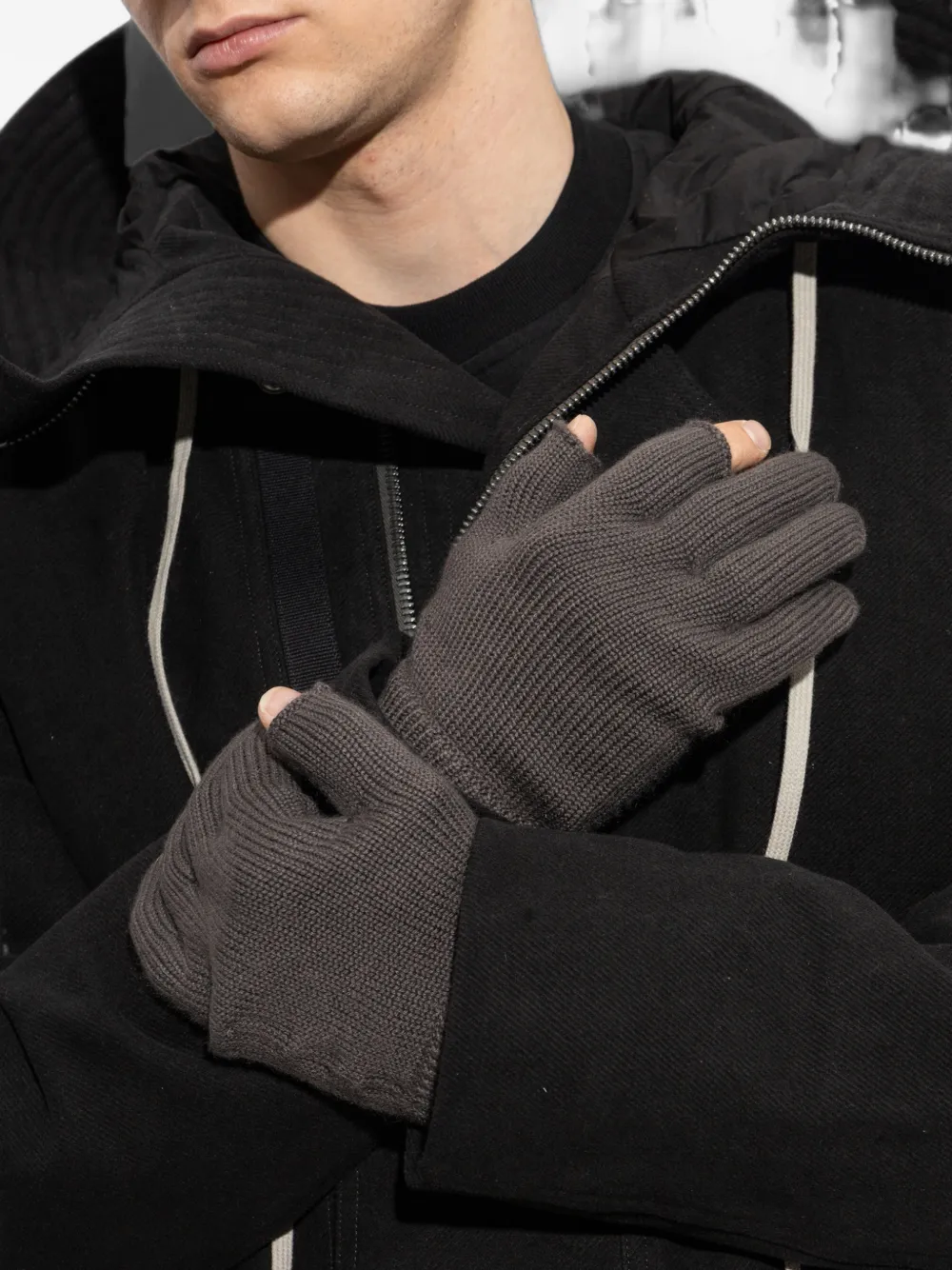 Rick Owens Touchscreen handschoenen Bruin