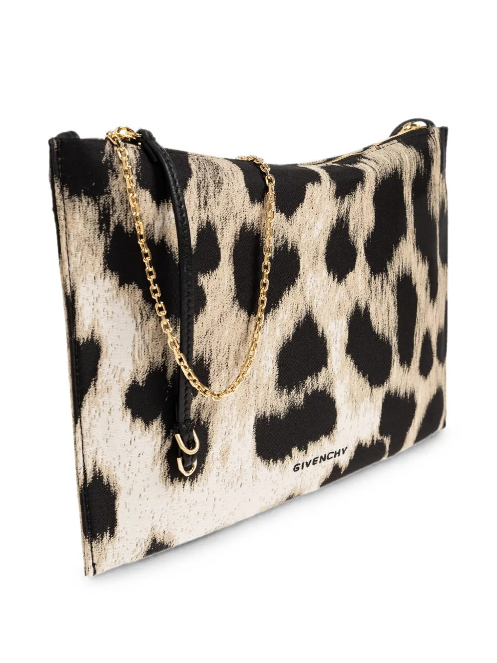 Givenchy Voyou buidel met luipaardjacquard Beige