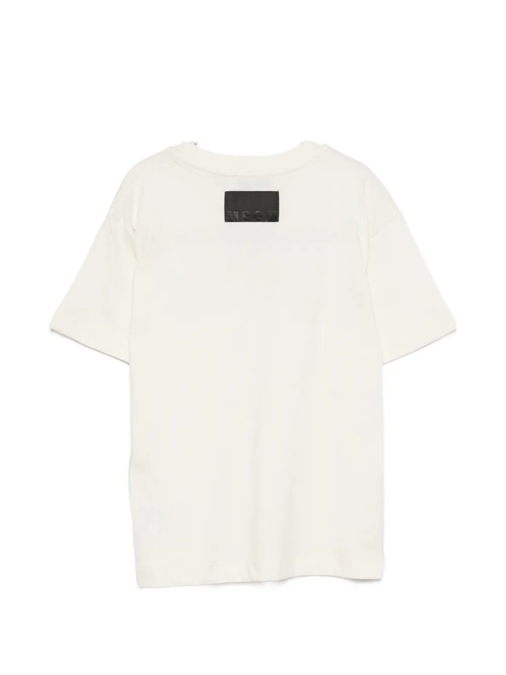 MSGM Kids T-shirt met logopatch Beige