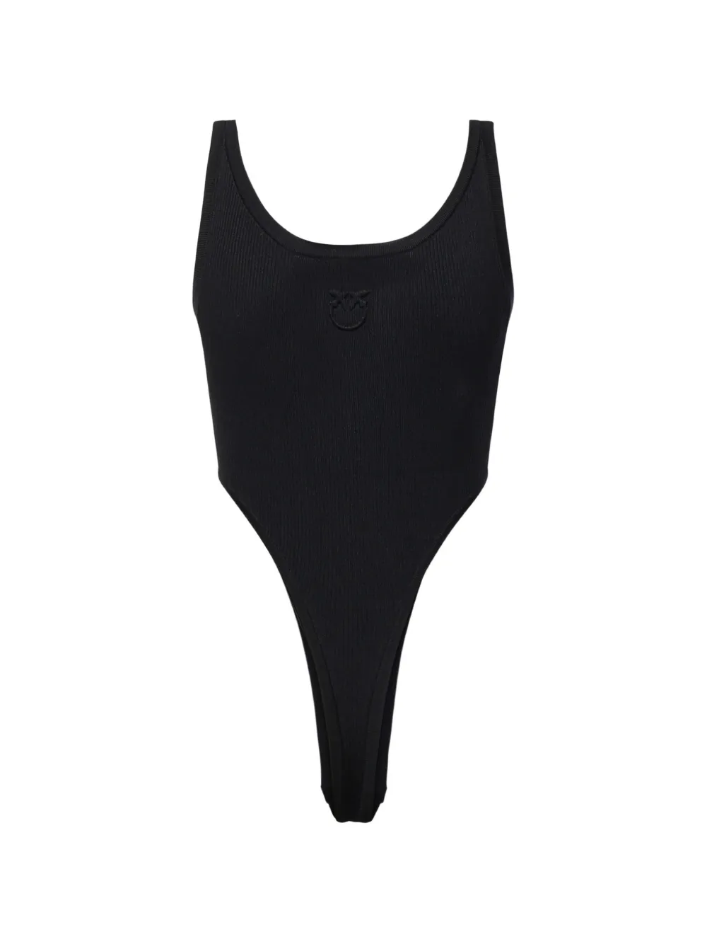 PINKO Ribgebreide Love Birds body Zwart