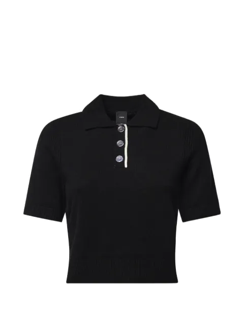 PINKO playera tipo polo manga corta con detalle de botones