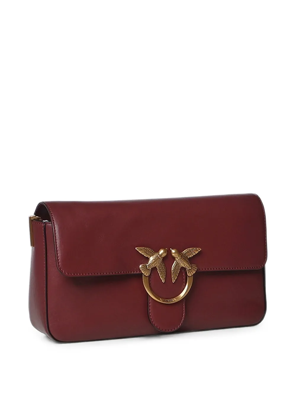 PINKO Love Birds leren schoudertas Rood