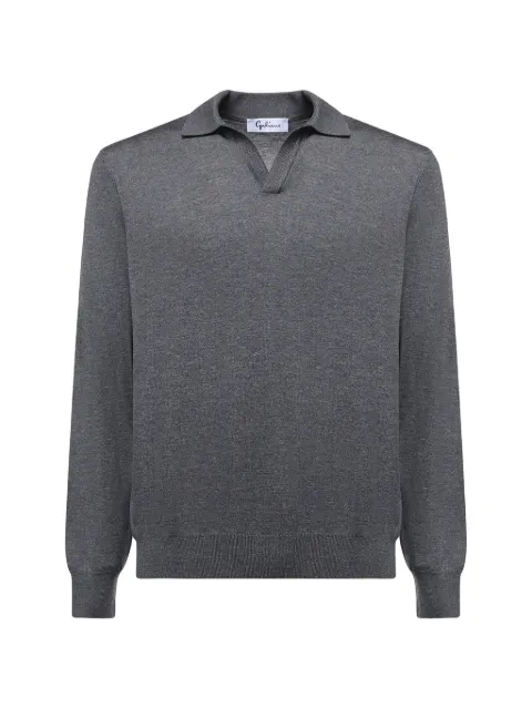 Galiano wool fine-knit top