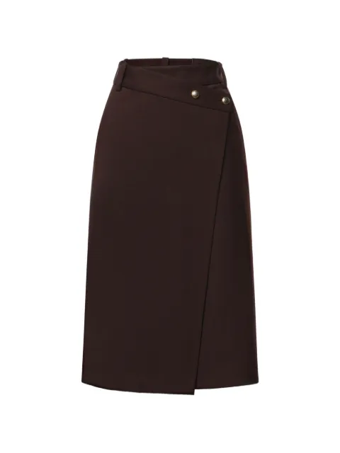 PINKO button-embellished wrap skirt