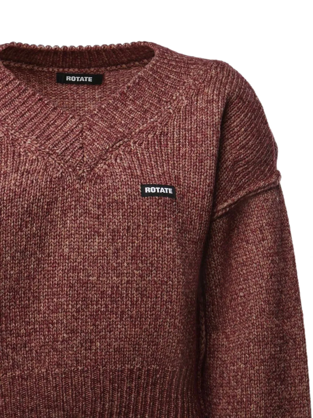 ROTATE BIRGER CHRISTENSEN Trui met logopatch Rood