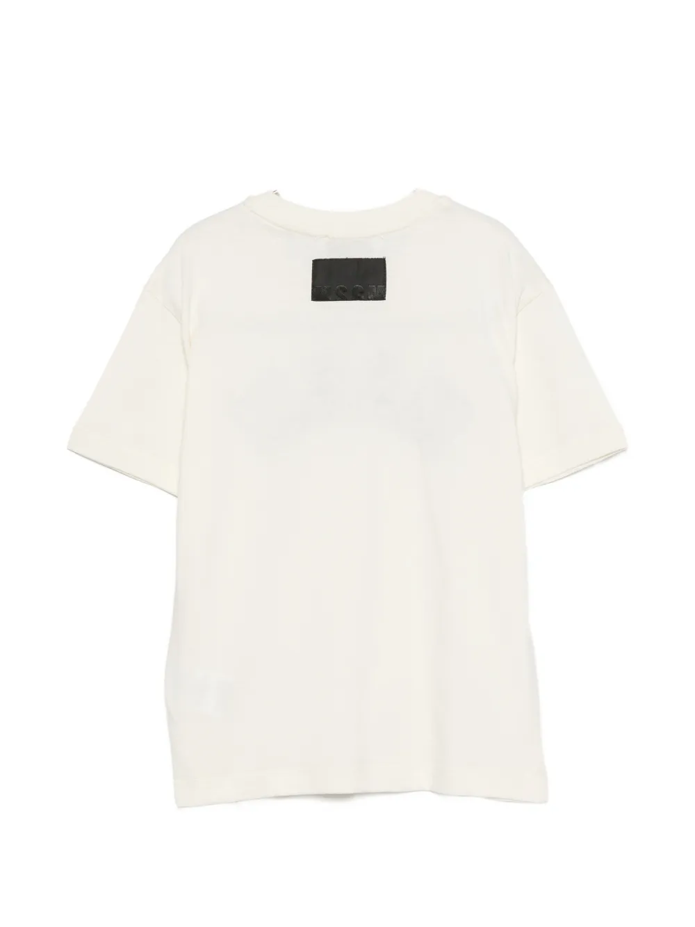 MSGM Kids T-shirt met logopatch Beige