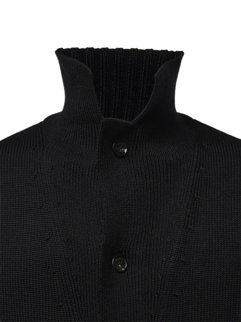 Zanone Button-up vest Zwart