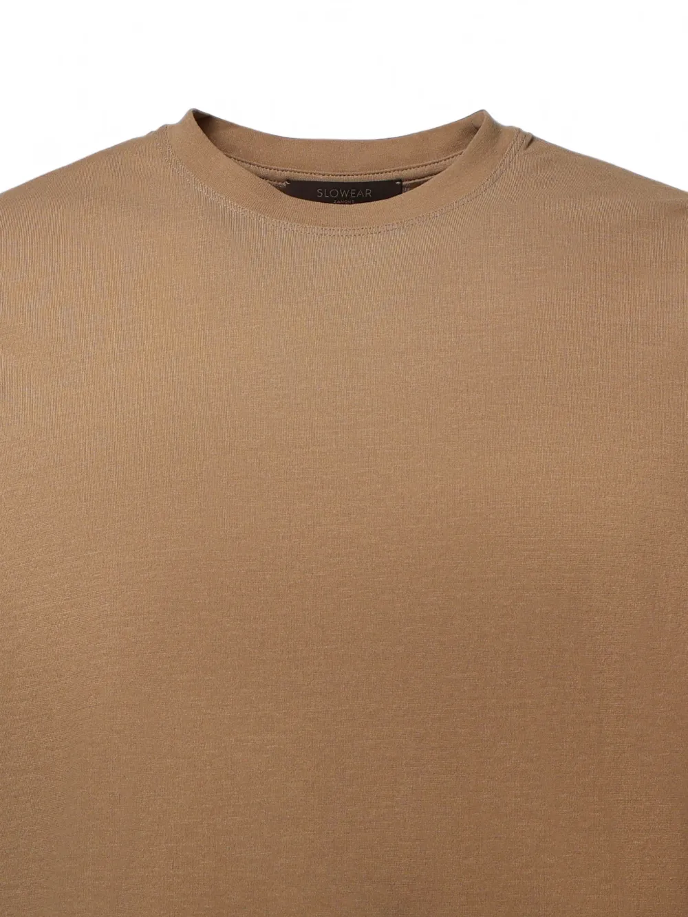 Zanone Katoenen T-shirt met ronde hals Bruin