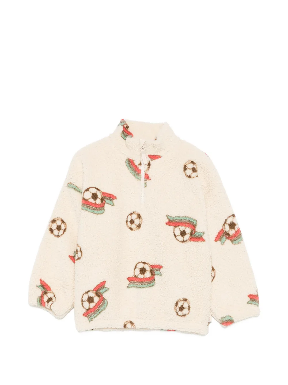 Konges Sløjd Jody football-print sweater - Toni neutri