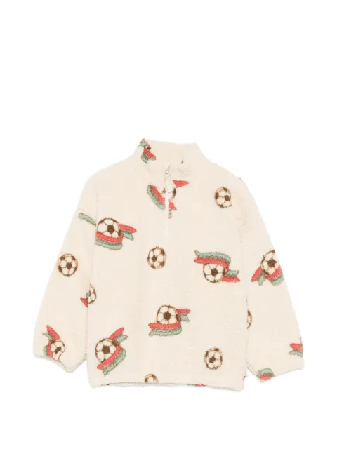 Konges Sløjd Jody football-print sweater