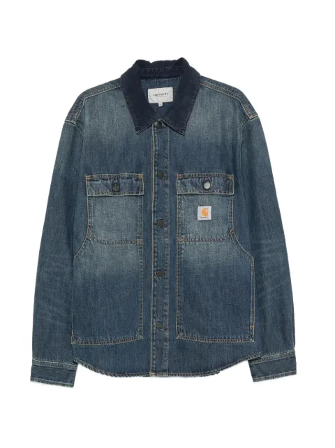 Carhartt WIP logo-patch button-down jacket