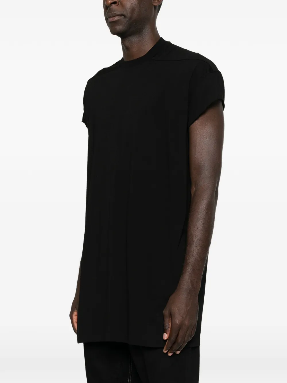 Rick Owens Rick S Jumbo T-shirt met kapmouwen Zwart