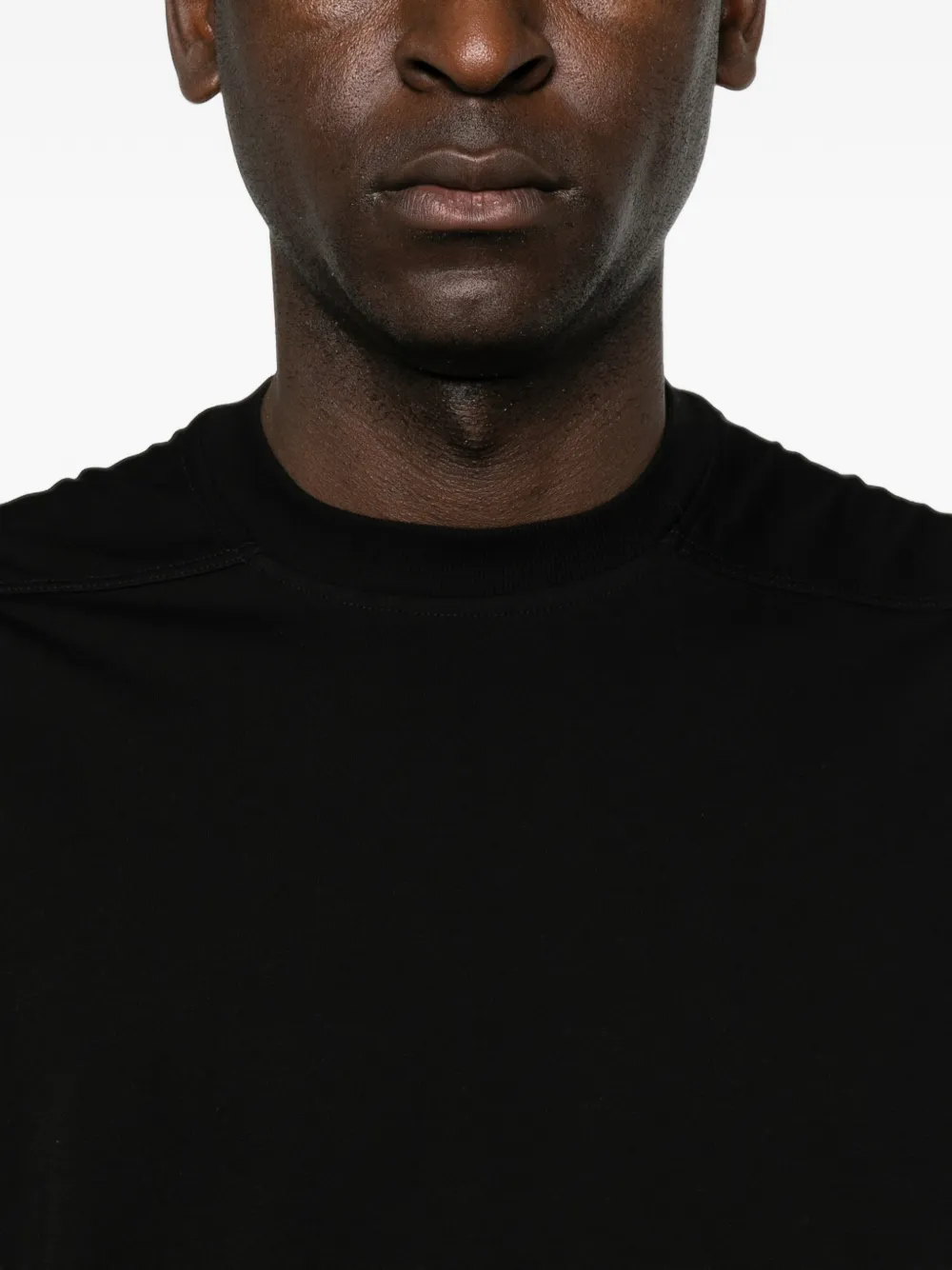 Rick Owens Rick S Jumbo T-shirt met kapmouwen Zwart
