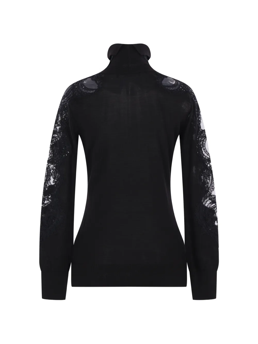 Ermanno Scervino Trui met stras en kant Zwart