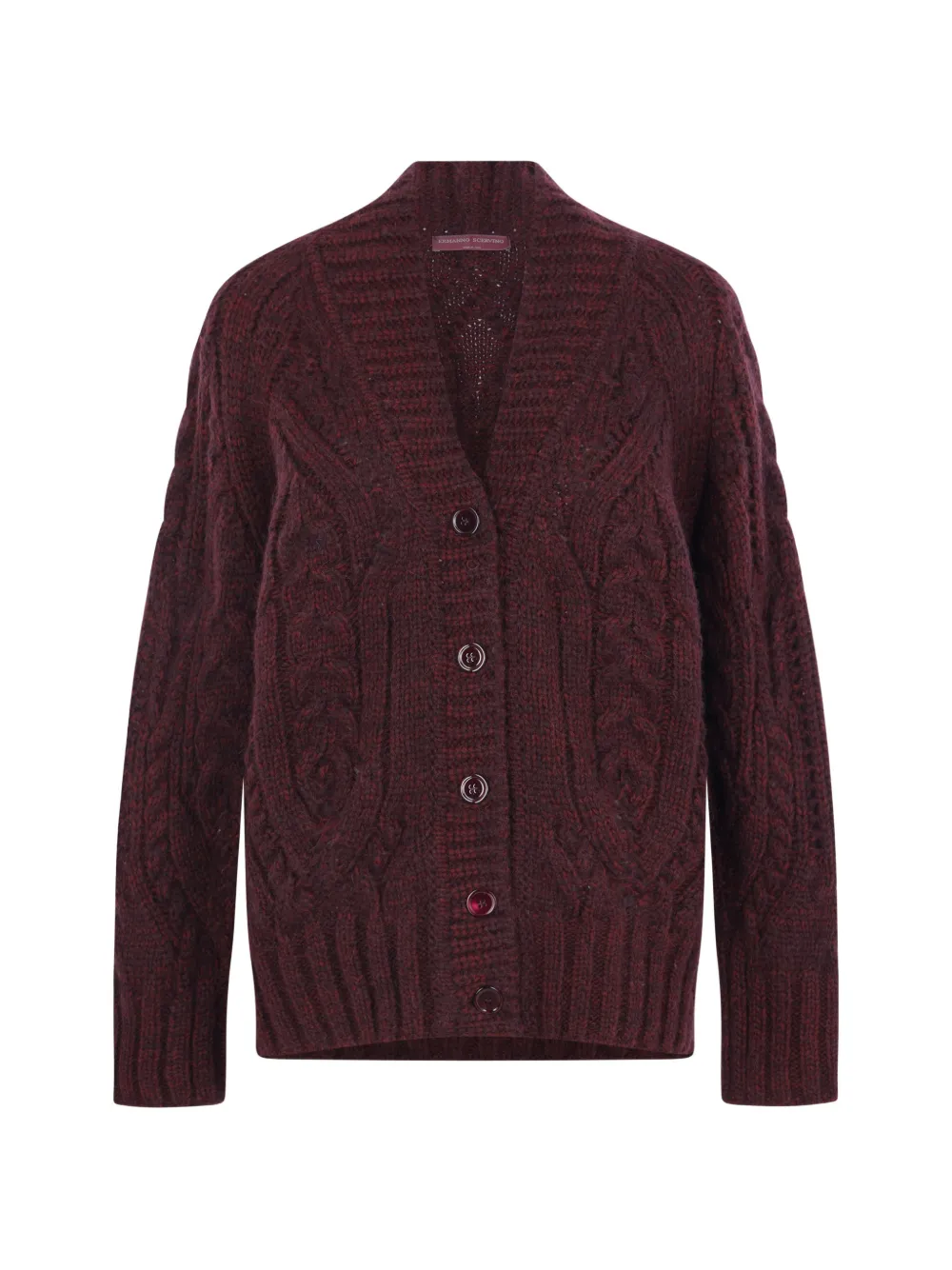 Ermanno Scervino cable-knit cardigan - Rosso