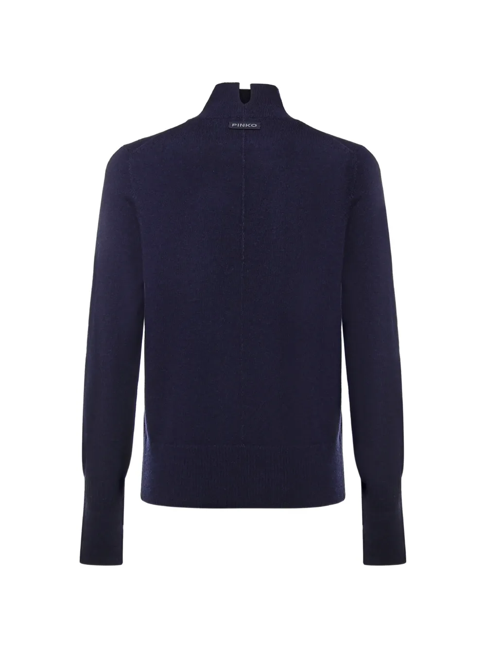PINKO Trui met logopatch en hoge hals Blauw