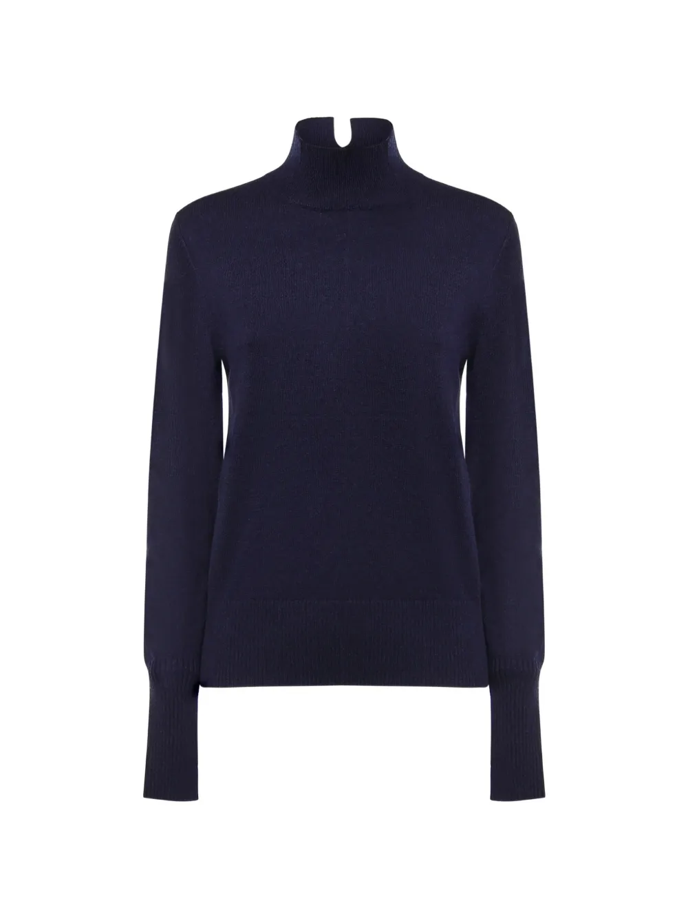 PINKO high-neck logo-patch sweater - Blu