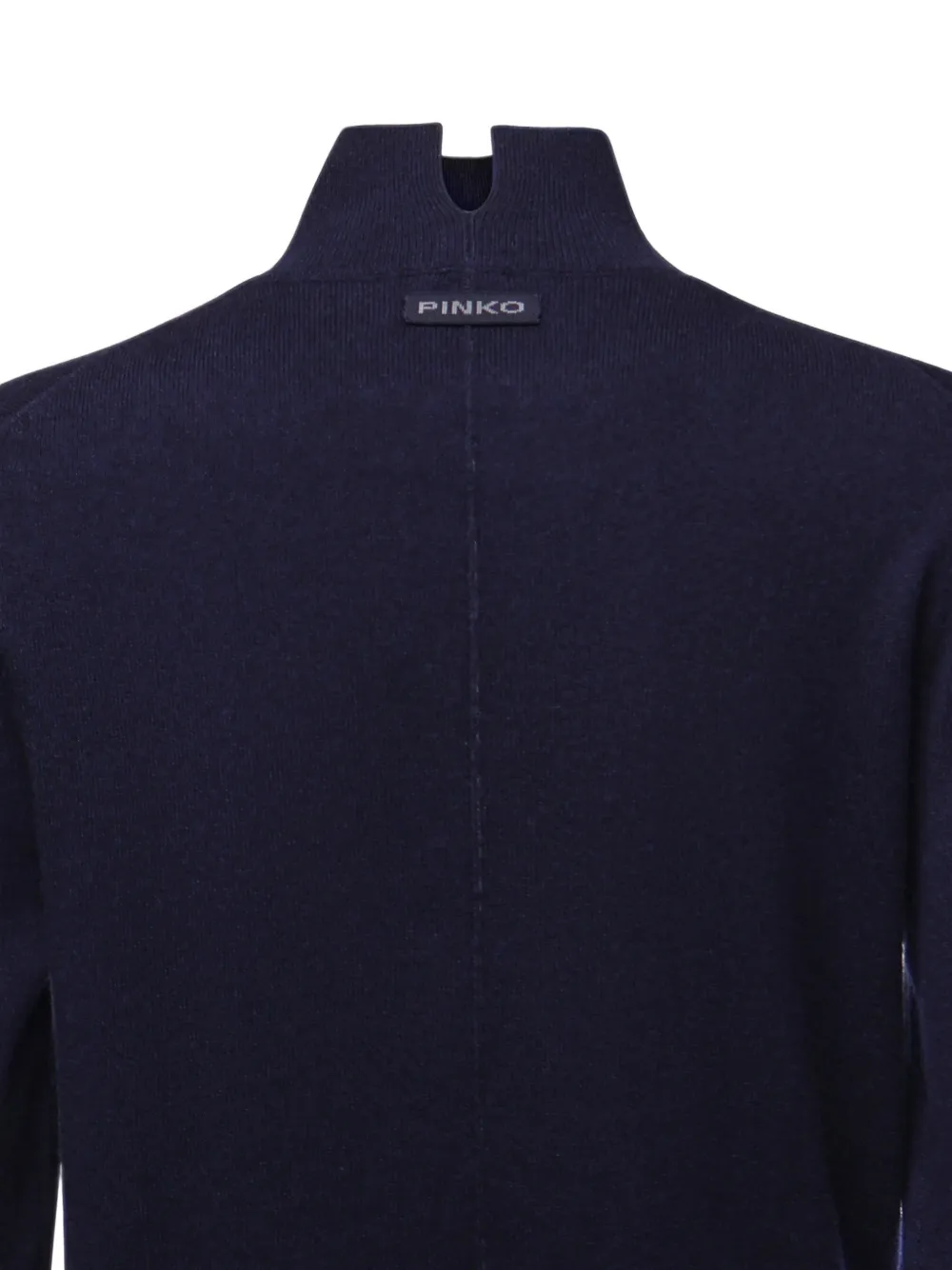 PINKO Trui met logopatch en hoge hals Blauw