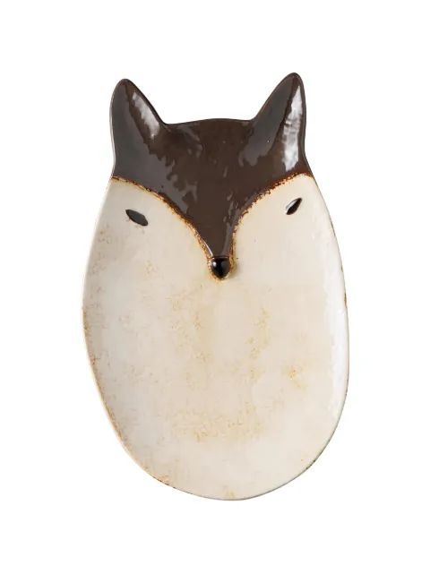 CU I SEEYOU assiette en céramique à motif renard