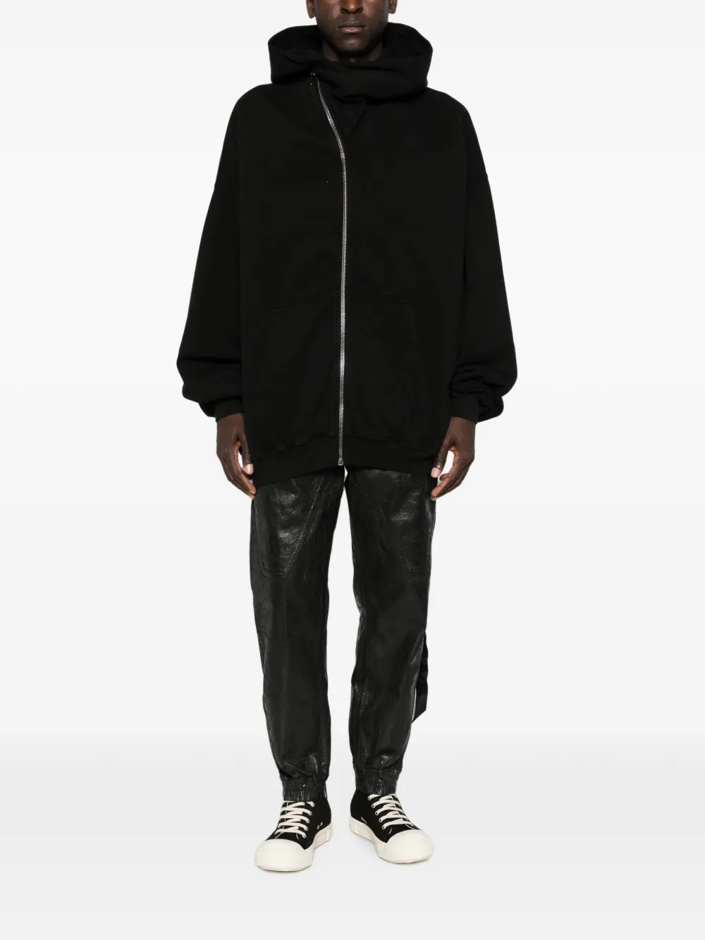 Rick Owens DRKSHDW Mountain hoodie met rits Zwart
