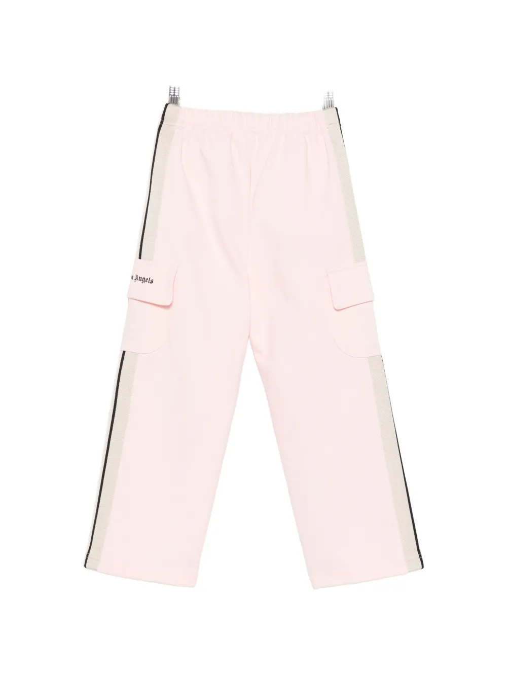 Palm Angels Kids Broek met zijstreep en logoprint Roze