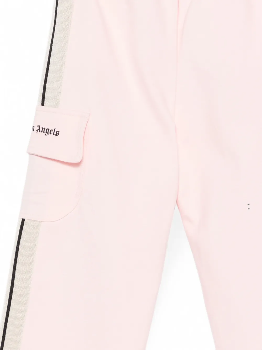Palm Angels Kids Broek met zijstreep en logoprint Roze