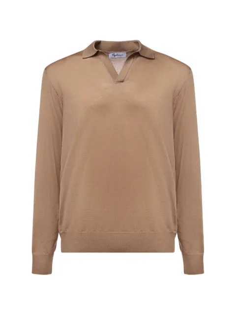 Galiano wool fine-knit top