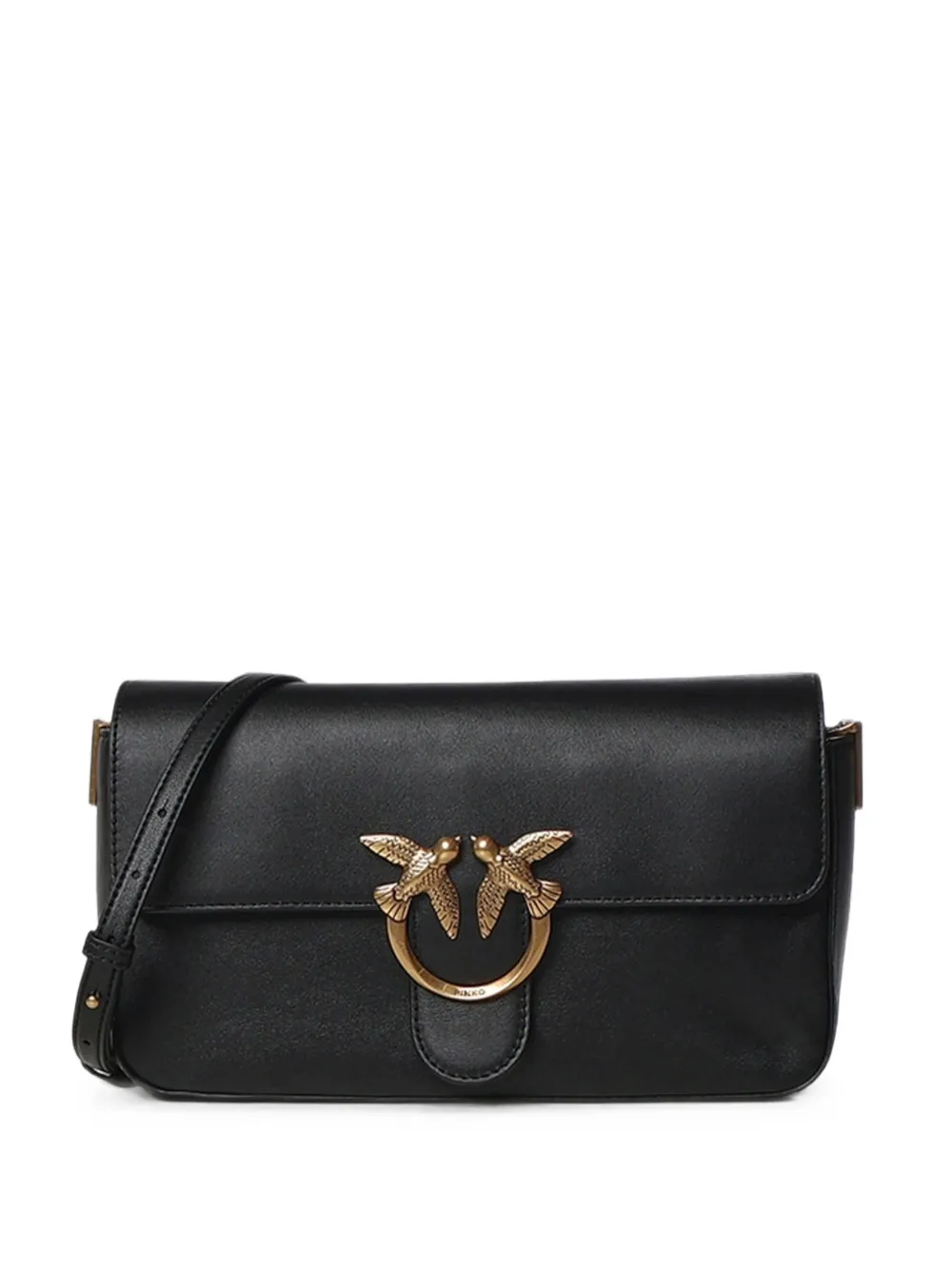 PINKO Love Birds leather shoulder bag - Nero