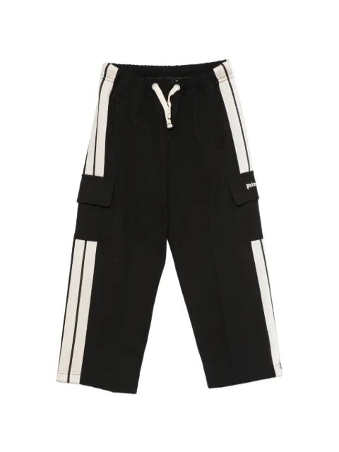 Palm Angels Kids pants con logo estampado y rayas laterales