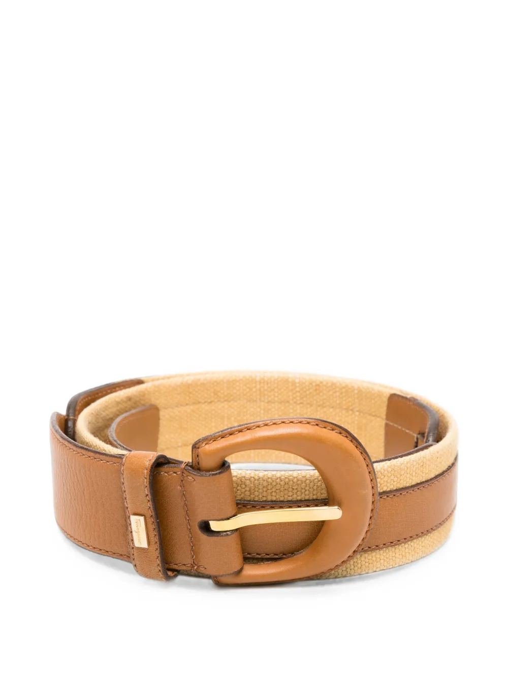 Ferragamo Pre-Owned Cintura con fibbia anni '90 - Marrone