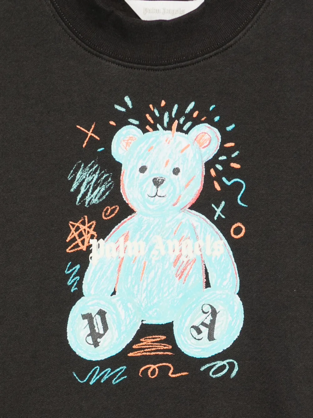Palm Angels Kids Hoodie met lange mouwen Zwart