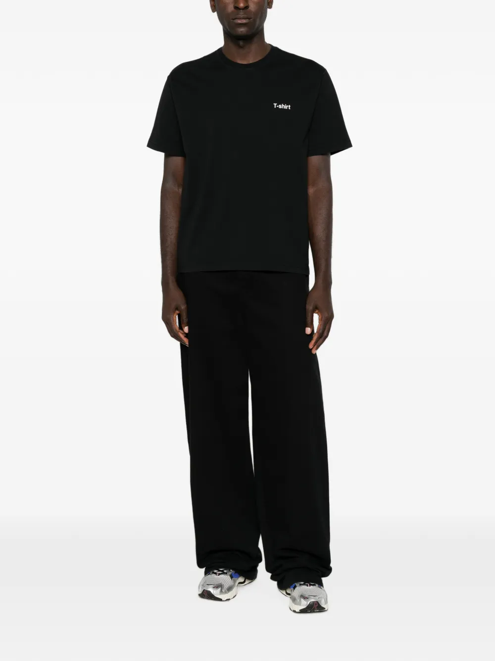 VETEMENTS T-shirt met tekst Zwart