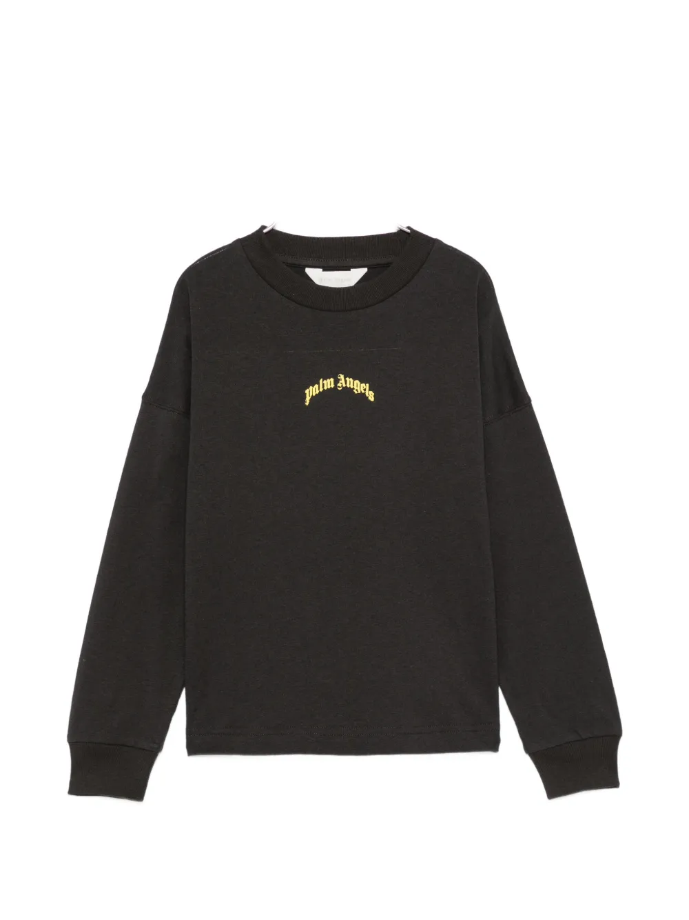 Palm Angels Kids logo-print long-sleeve T-shirt - Nero