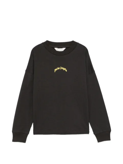 Palm Angels Kids logo-print long-sleeve T-shirt