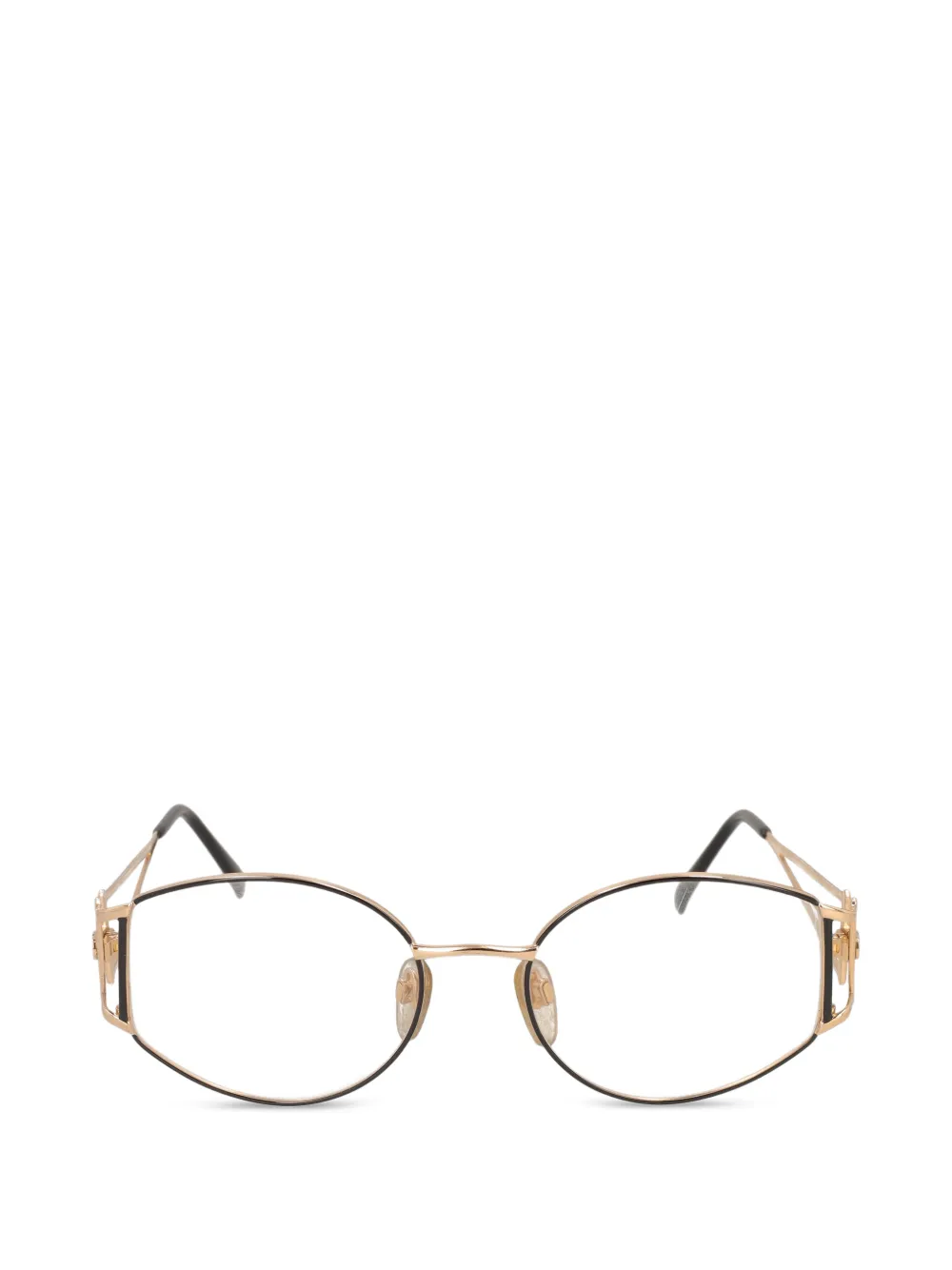 Valentino Garavani Pre-Owned Occhiali geometrici - Oro
