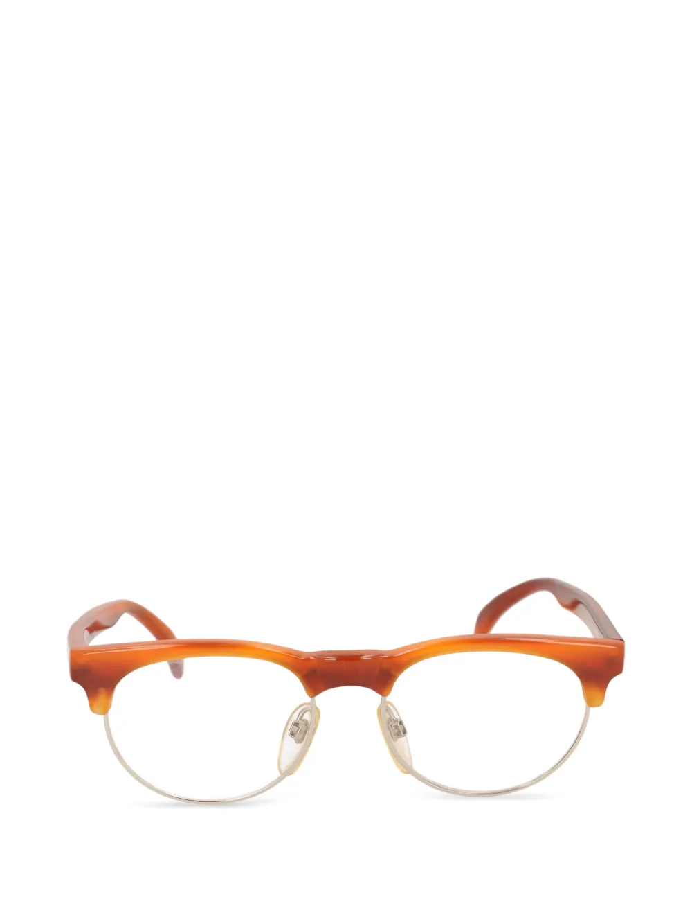 Fiorucci Vintage lunettes de vue à monture ronde - Marron