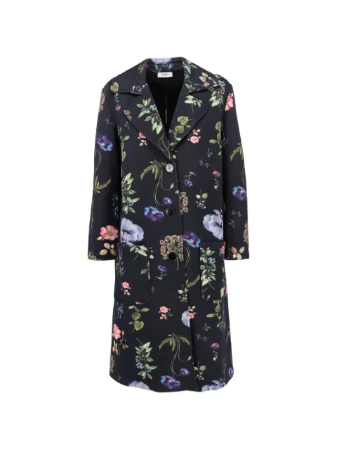 MAX&Co. floral-print patch-pocket coat