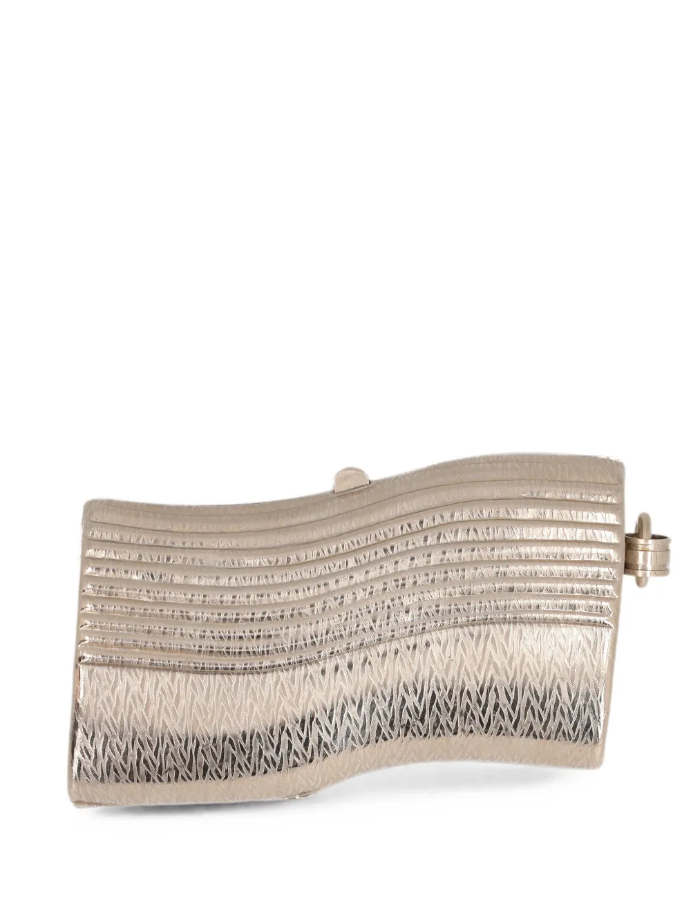 Ugo Correani Vintage pochette texturée - Argent