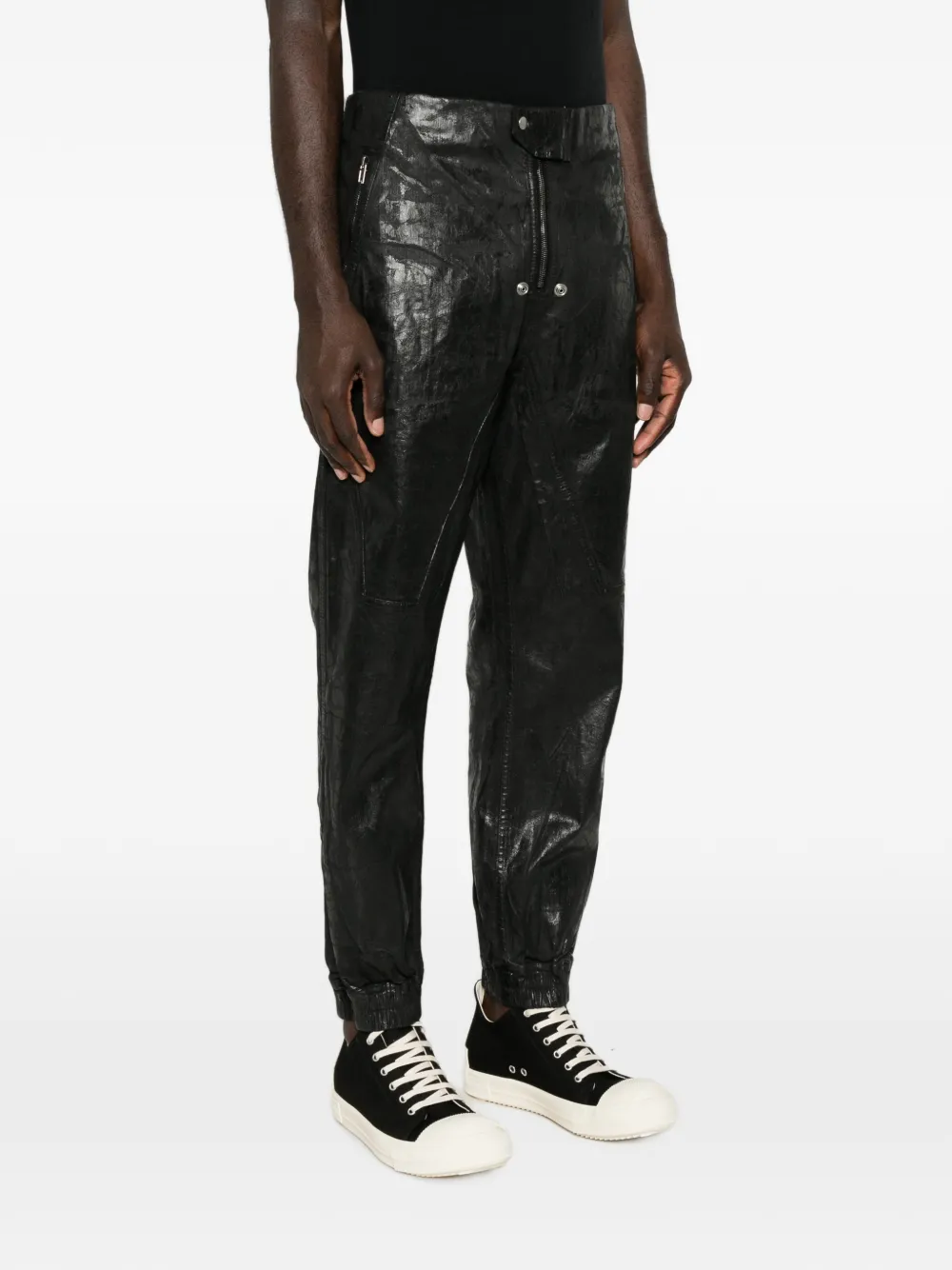 Rick Owens DRKSHDW Moto broek met ritssluiting Zwart