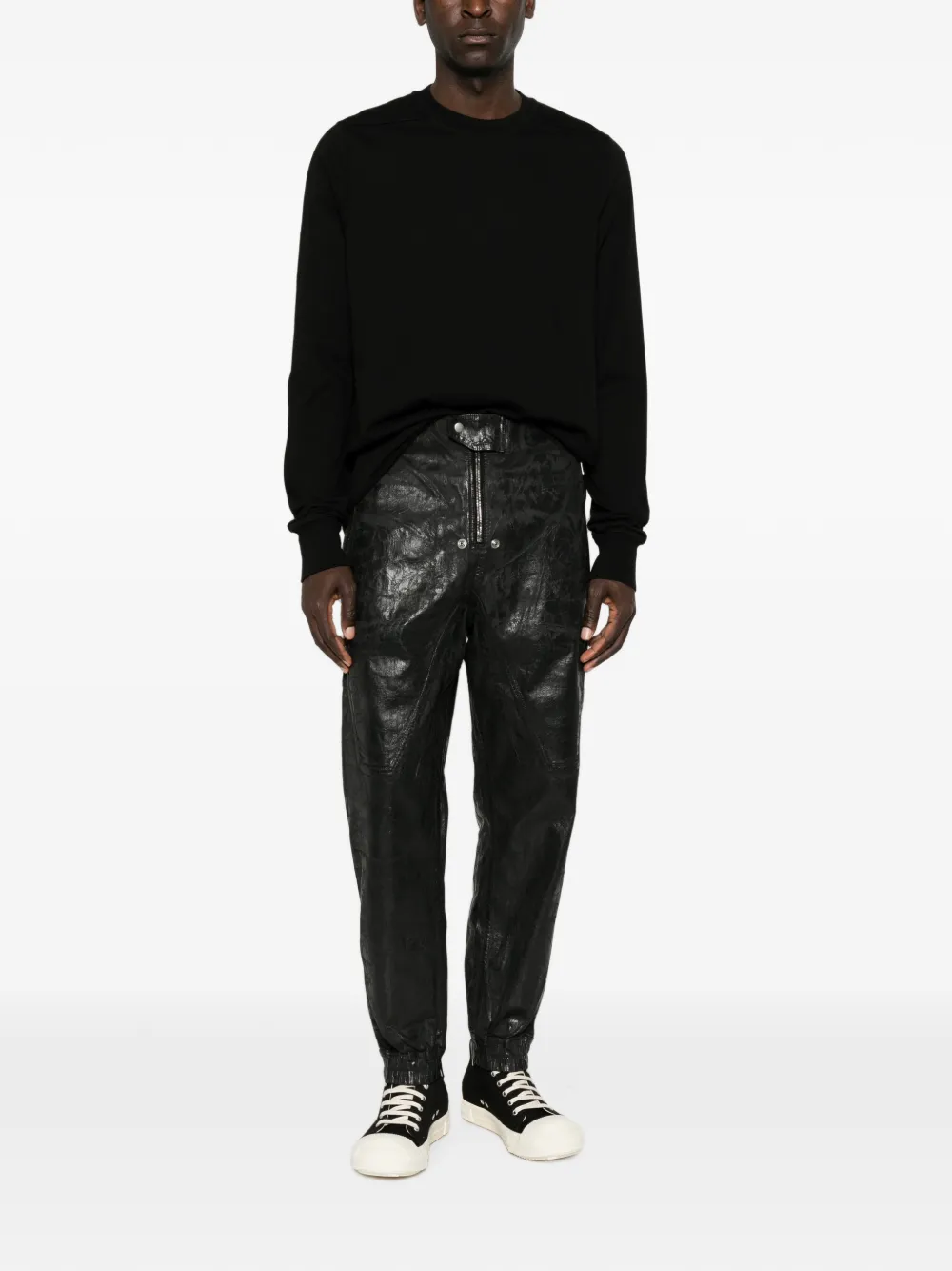 Rick Owens DRKSHDW Moto broek met ritssluiting Zwart