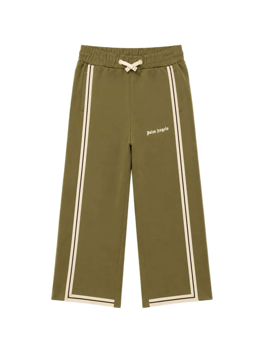 Palm Angels Kids logo-print track pants - Verde