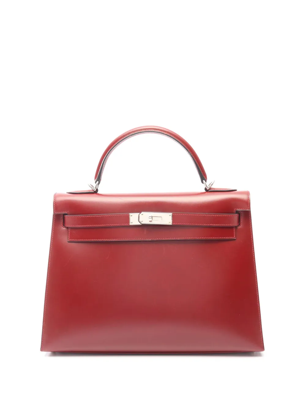 Hermès Pre-Owned 2001 Box Calf Kelly Retourne 32 satchel - Rosso