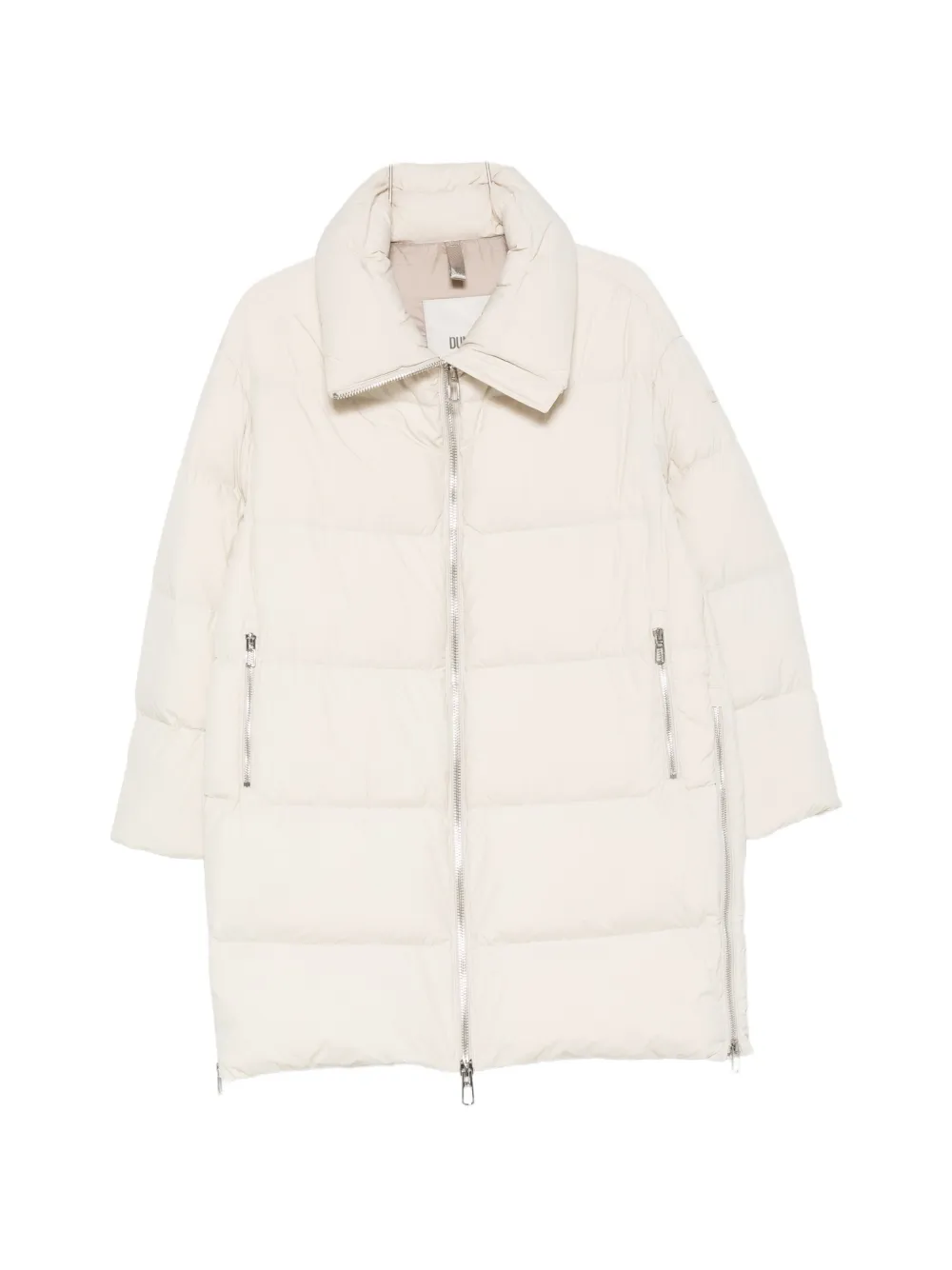 Duno quilted high-neck coat - Nude