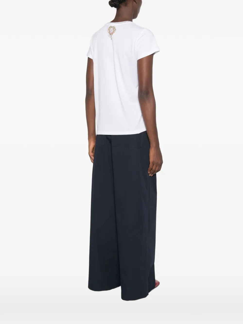 Camilla T-shirt met print Wit
