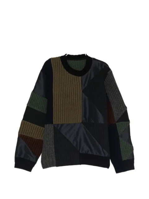 sacai Saicai x A.P.C. quilts sweater