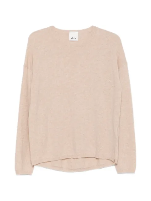 Allude crew-neck drop-shoulder sweater