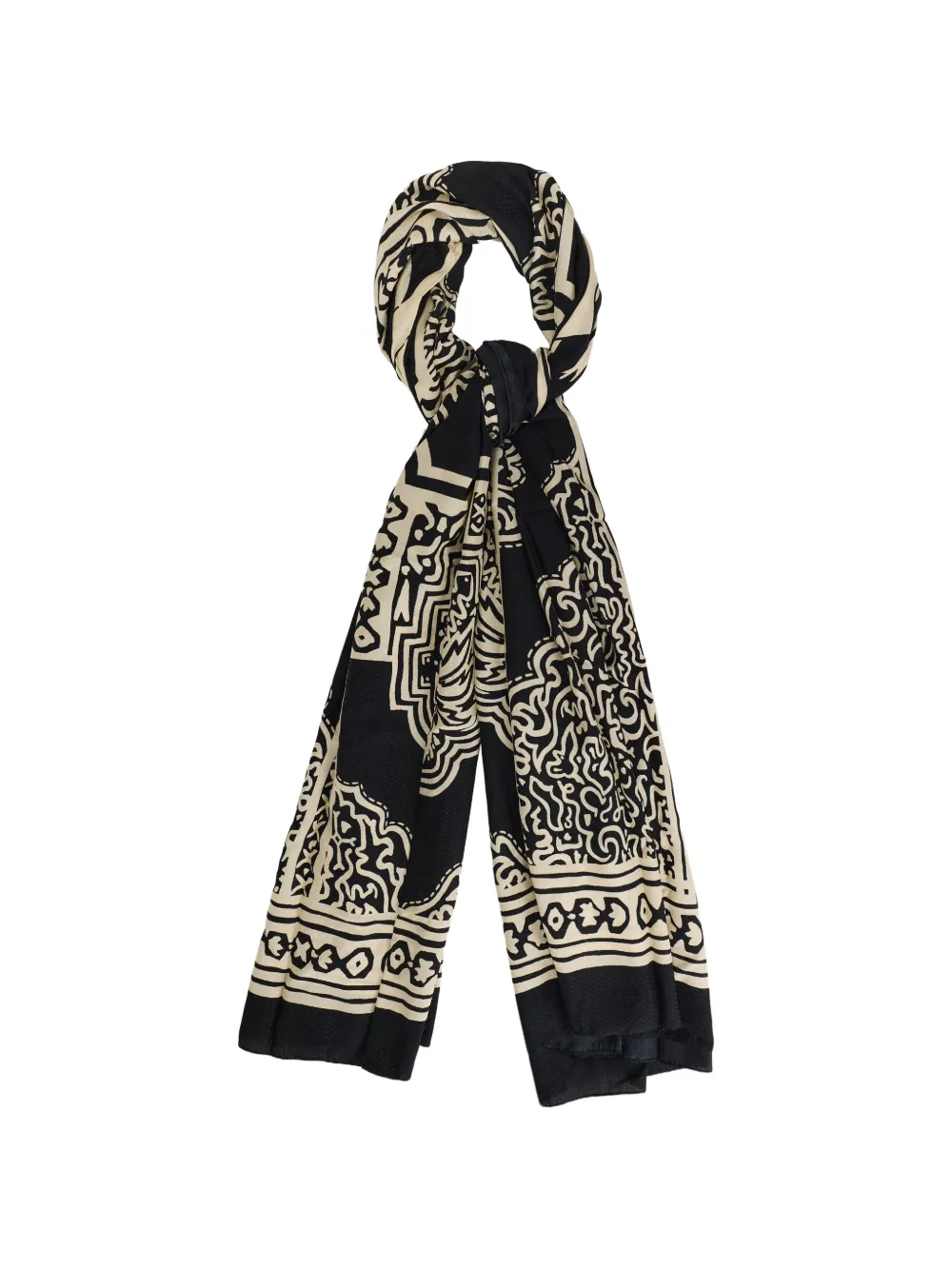 Johanna Ortiz Bridle of the Pampa shawl - Nero